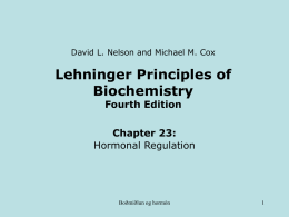 Lehninger Principles of Biochemistry Fourth Edition Chapter 23: