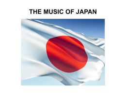 THE MUSIC OF JAPAN
