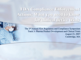 FDA Compliance Enforcement Actions: What you need to know