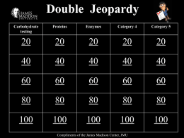 Double  Jeopardy 20 40 60