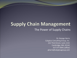 The Power of Supply Chains