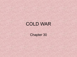 COLD WAR Chapter 30