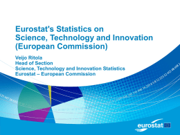Eurostat's Statistics on Science, Technology and Innovation (European Commission)