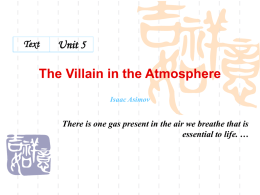 The Villain in the Atmosphere Unit 5 Text