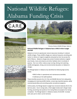 National Wildlife Refuges: Alabama Funding Crisis Choctaw National Wildlife Refuge, Alabama