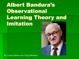 Albert Bandura’s Observational Learning Theory and Imitation