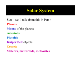 Solar System Sun – we’ll talk about this in Part 4 objects