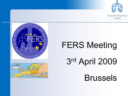 FERS Meeting 3 April 2009 Brussels