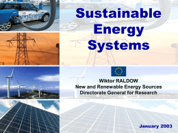 Sustainable Energy Systems Wiktor RALDOW