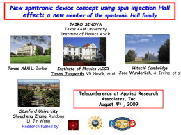 New spintronic device concept using spin injection Hall effect: a new