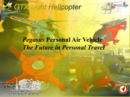 Pegasus The Future in Personal Travel – Safety by Design
