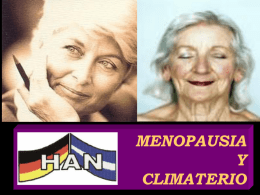 MENOPAUSIA Y CLIMATERIO