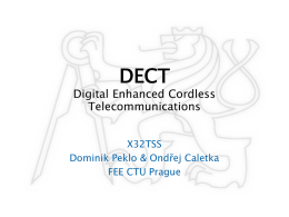 DECT Digital Enhanced Cordless Telecommunications X32TSS