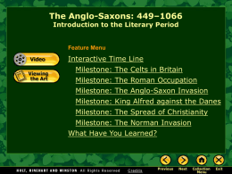 The Anglo-Saxons: 449–1066