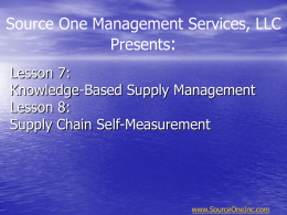 : Source One Management Services, LLC Presents Lesson 7: