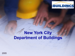 New York City Department of Buildings 2005