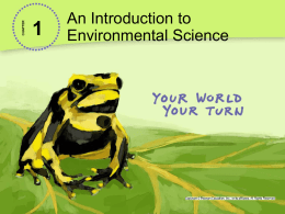 1 An Introduction to Environmental Science R