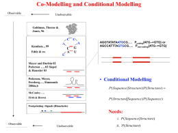 Co-Modelling and Conditional Modelling A C