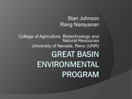 Stan Johnson Rang Narayanan College of Agriculture, Biotechnology and Natural Resources