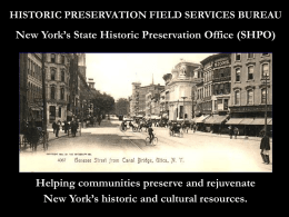 New York’s State Historic Preservation Office (SHPO)