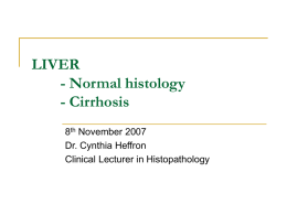 LIVER - Normal histology - Cirrhosis 8