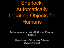 Sherlock: Automatically Locating Objects for Humans