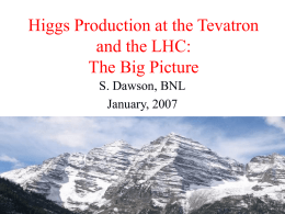 Higgs Production at the Tevatron and the LHC: The Big Picture