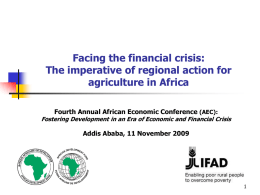 Facing the financial crisis: The imperative of regional action for