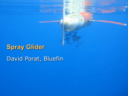 Spray Glider David Porat, Bluefin