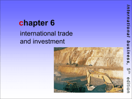 c hapter 6 international trade and investment