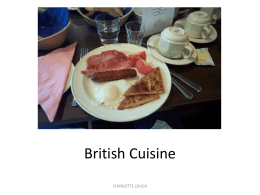 British Cuisine CHARLOTTE LOUCA