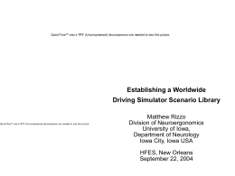 Establishing a Worldwide Driving Simulator Scenario Library