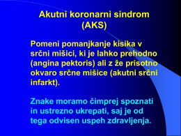 Akutni koronarni sindrom (AKS)