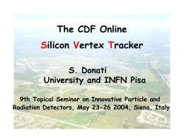 The CDF Online ilicon ertex racker
