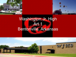 Washington Jr. High Art 1 Bentonville, Arkansas