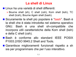 La shell di Linux