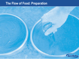 The Flow of Food: Preparation 8-1
