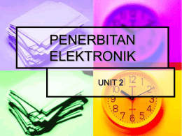 PENERBITAN ELEKTRONIK UNIT 2