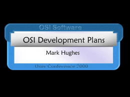 OSI Development Plans Mark Hughes