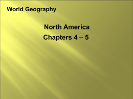 North America – 5 Chapters 4 World Geography