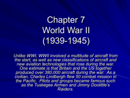 Chapter 7 World War II (1939-1945)