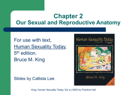 Chapter 2 Our Sexual and Reproductive Anatomy For use with text,