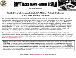 Guided Tour of Jacques Littlefield’s Military Vehicle Collection