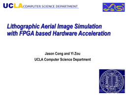 Lithographic Aerial Image Simulation with FPGA based Hardware Acceleration