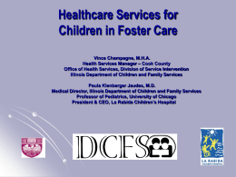 Healthcare Services for Children in Foster Care