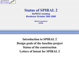 Status of SPIRAL 2
