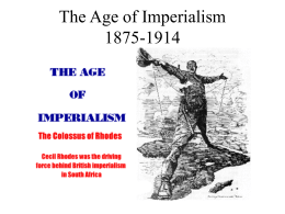 The Age of Imperialism 1875-1914