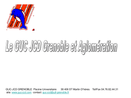 JCD GRENOBLE  Piscine Universitaire     ... GUC-  www.guc-jcd.com