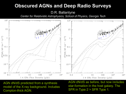 Obscured AGNs and Deep Radio Surveys D.R. Ballantyne