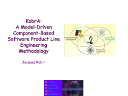 KobrA: A Model-Driven Component-Based Software Product Line
